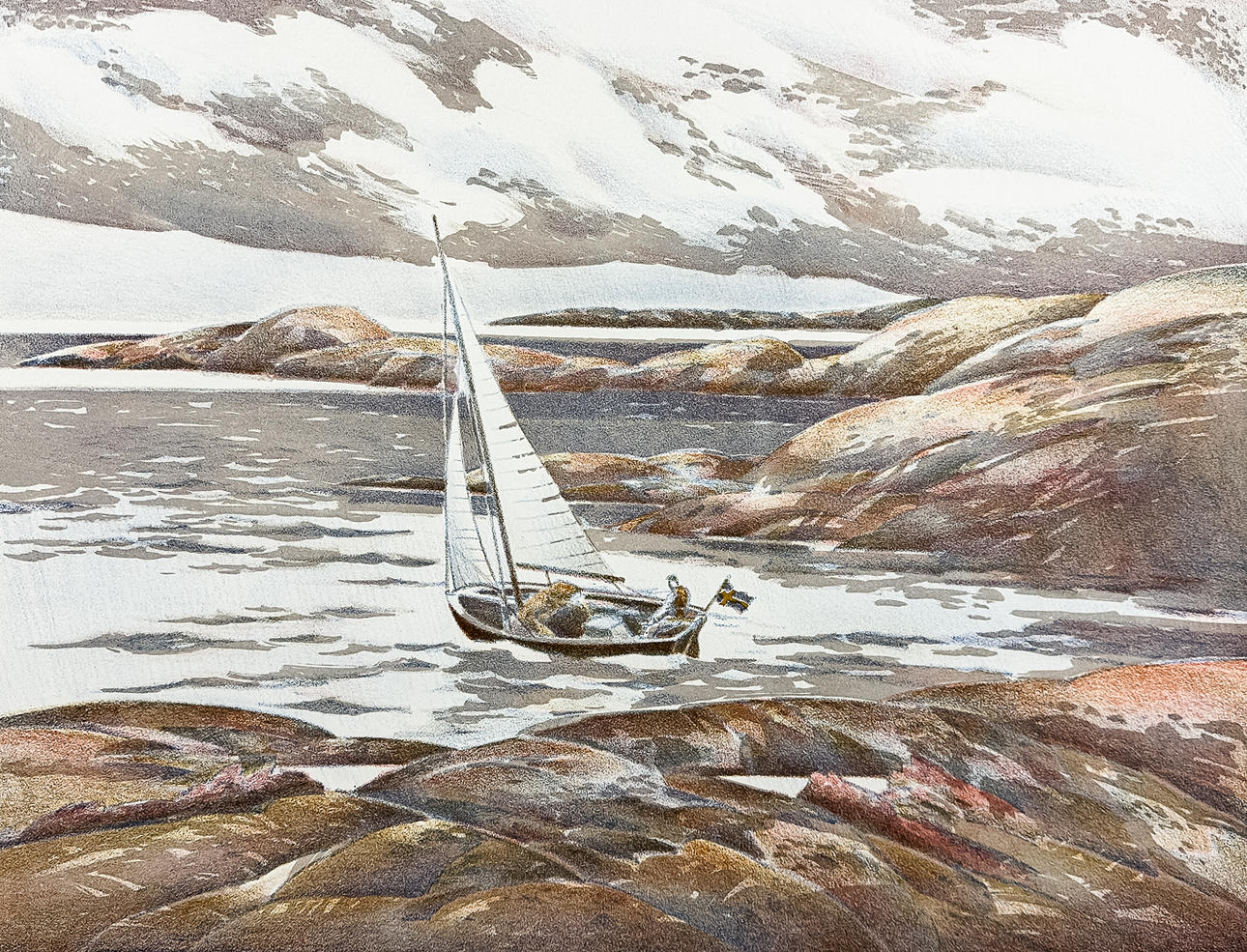 BENGT ANDERSSON RÅSSBYN. FARBLITHOGRAFIE, signiert, nummeriert.