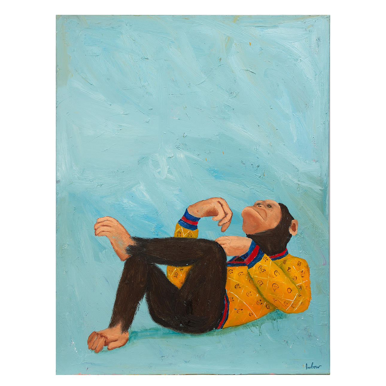 BOBO WALLMANSSON. Öl auf Leinwand, signierter Bogen.