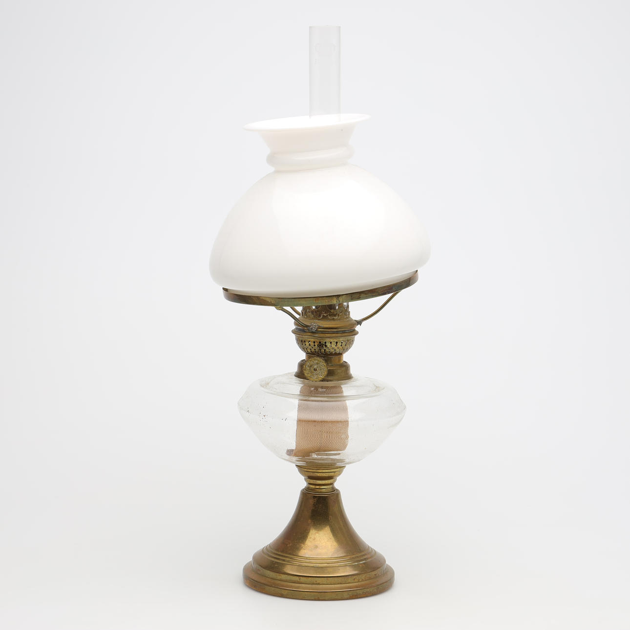 BORDSFOTOGENLAMPA, metall samt glas, Kosmor Brenner.