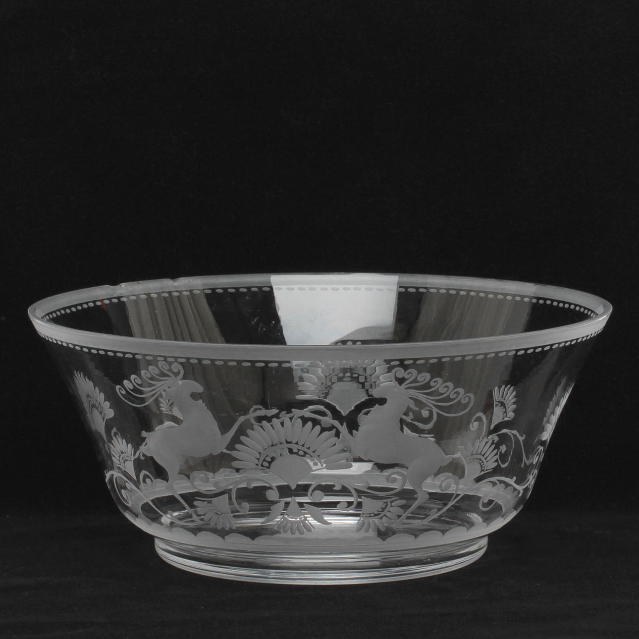 SKÅL, glas, Lars Kjellander, sign.