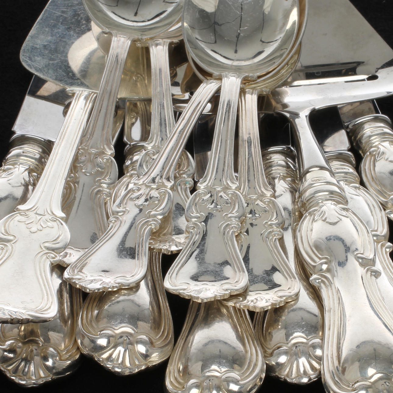 BESTICKSDELAR, silver, bla SCAN, GAB & SABE, 1990-tal.