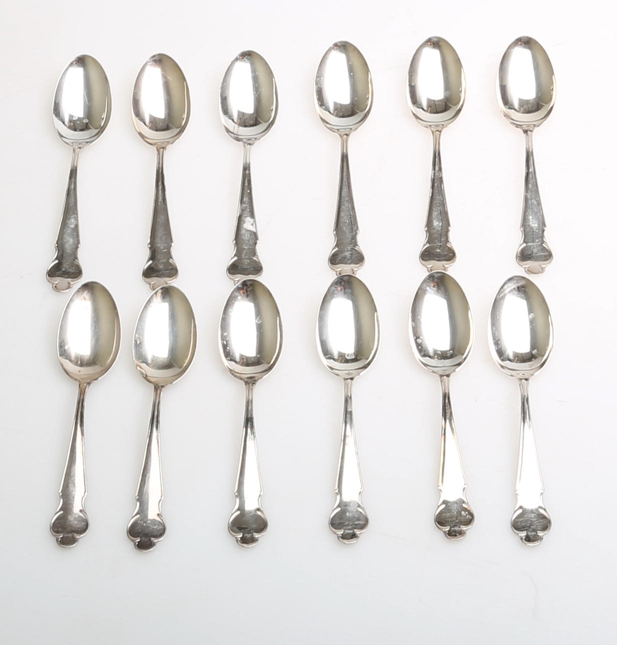 TESKEDAR, silver, 12 st, "Disa", 1900-tal.