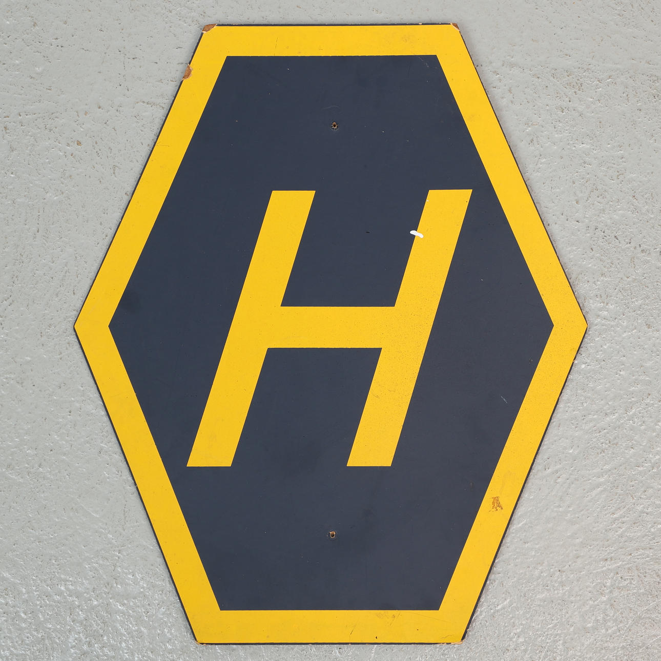 SKYLT, högertrafik, masonit, 1967.