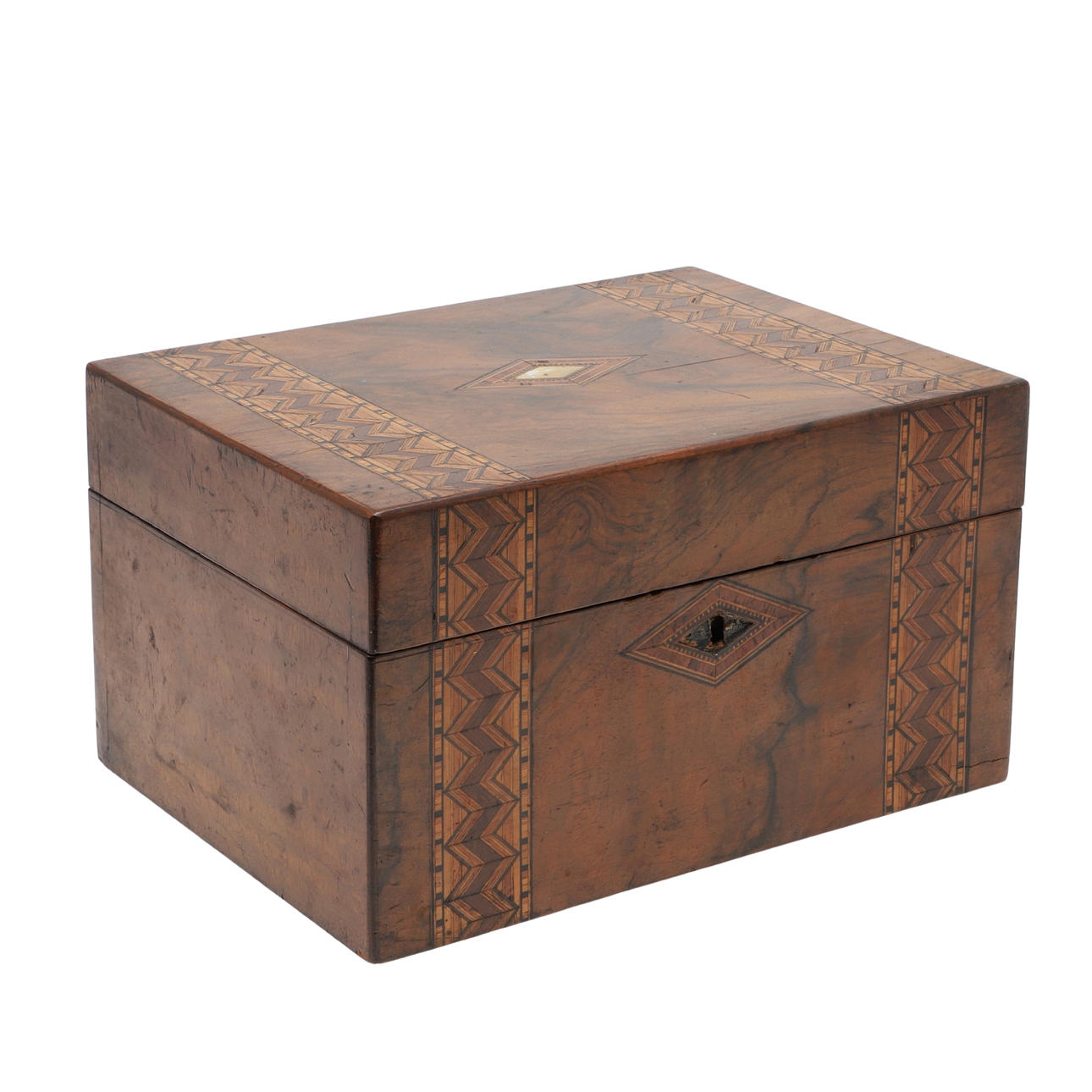 VICTORIAN FITTED DRESSING TABLE BOX.