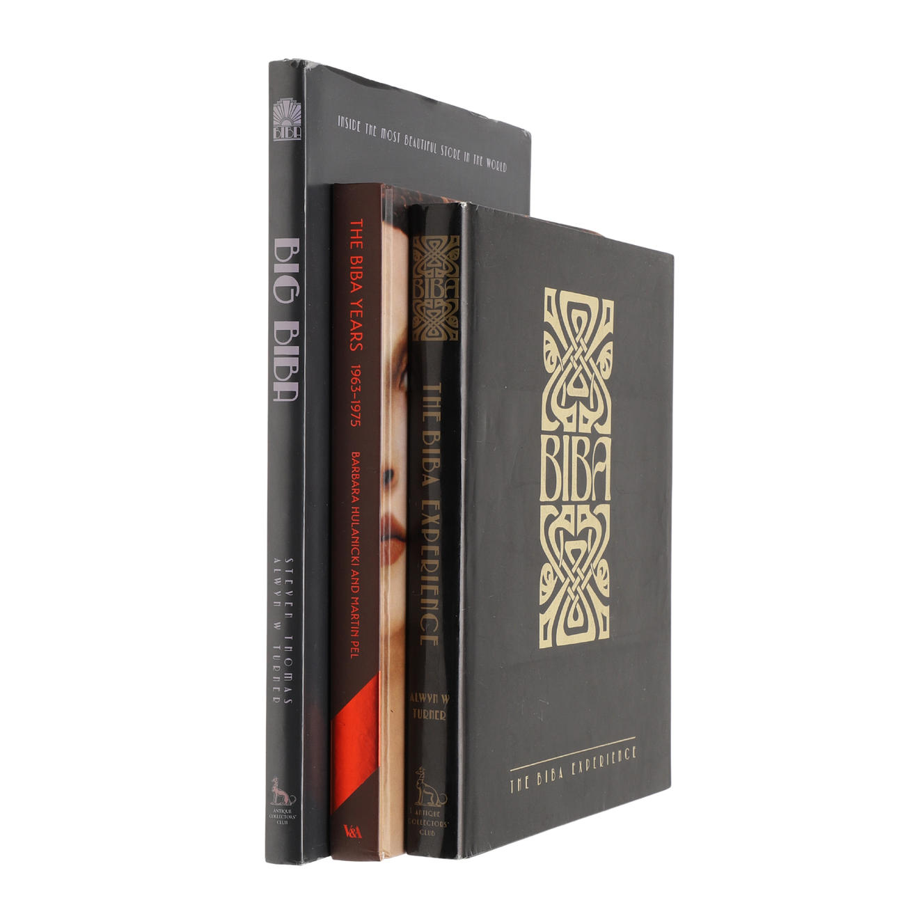BIBA INTEREST: THREE FIRST EDITION HARDBACK BOOKS ON BIBA'S