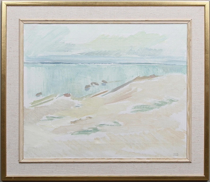 BIRGER STRÅÅT. Öland. Olja på duk, signerad.