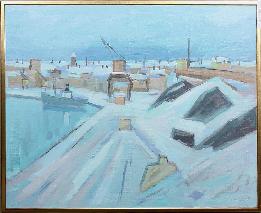 BIRGER STRÅÅT. Olja på duk, signerad.