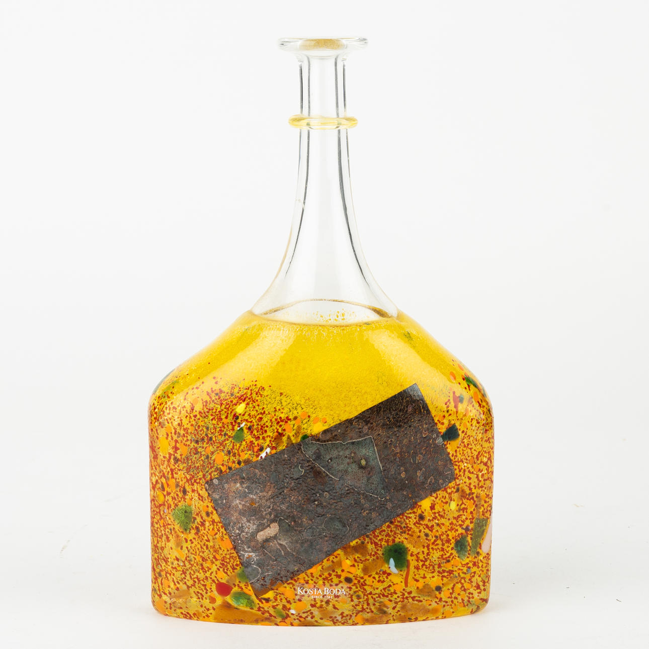 BERTIL VALLIEN, a glass bottle, Kosta Boda, Art collection, numbered ...