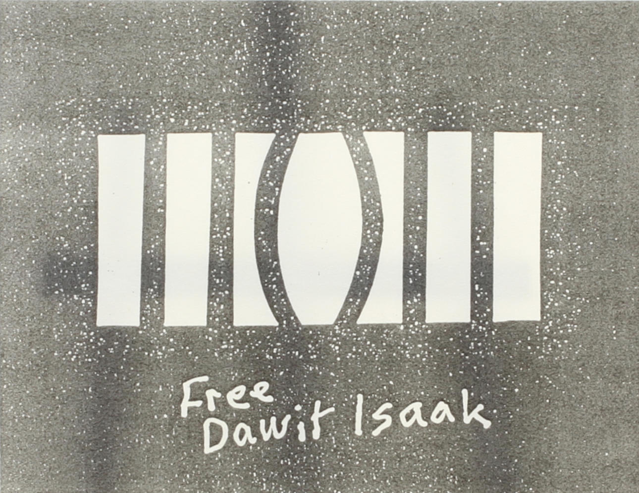 CHRISTER THEMPTANDER. Free Dawit Isaak. Tryck signerat Themptander.