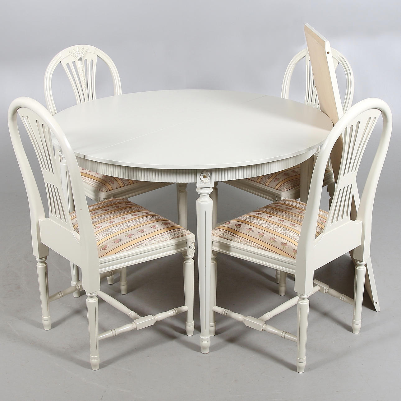 MATGRUPP, 6 delar, Gustaviansk stil. 1900-tal.