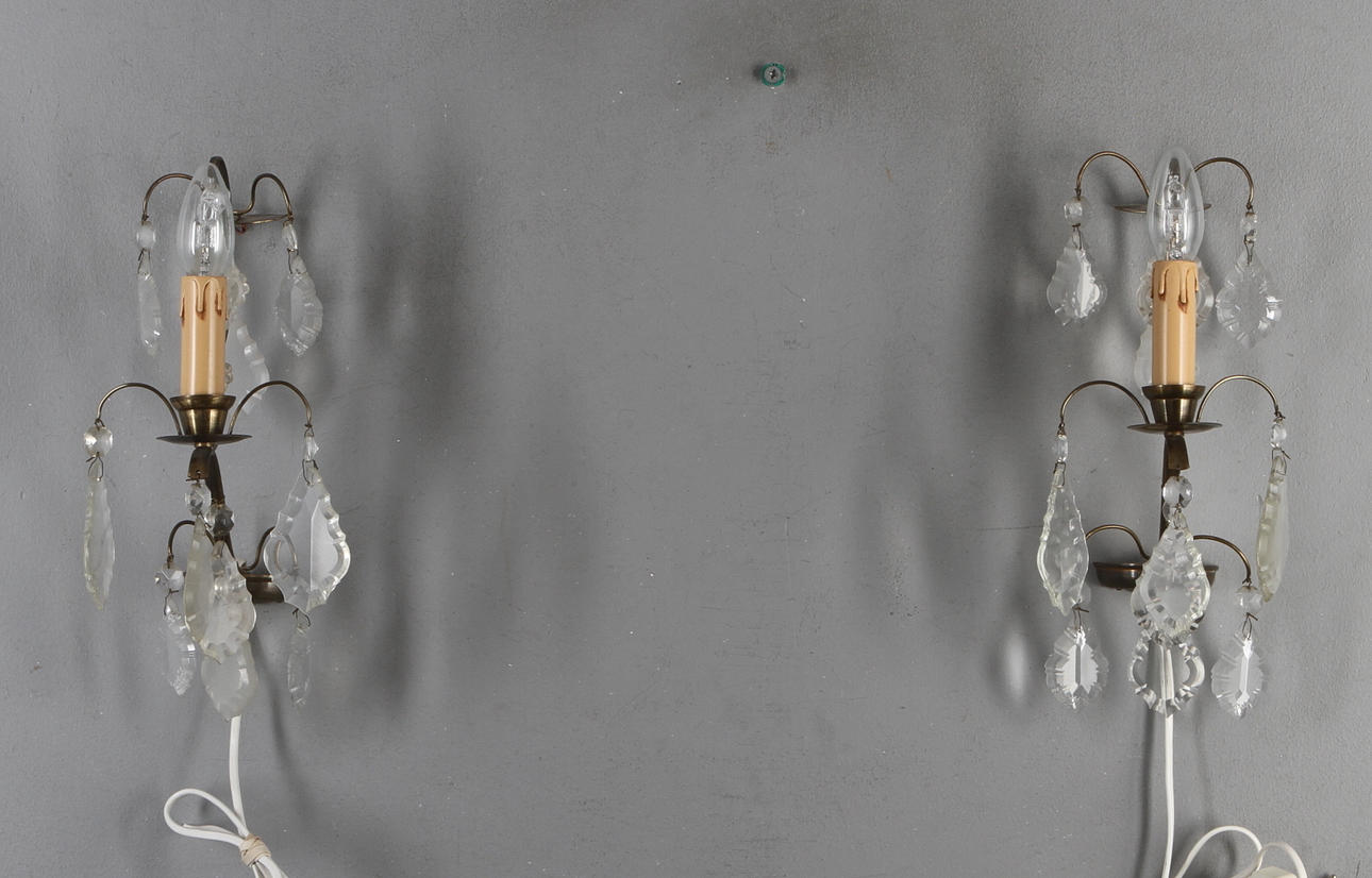 LAMPETTER, ett par, barockstil, 1900-tal.