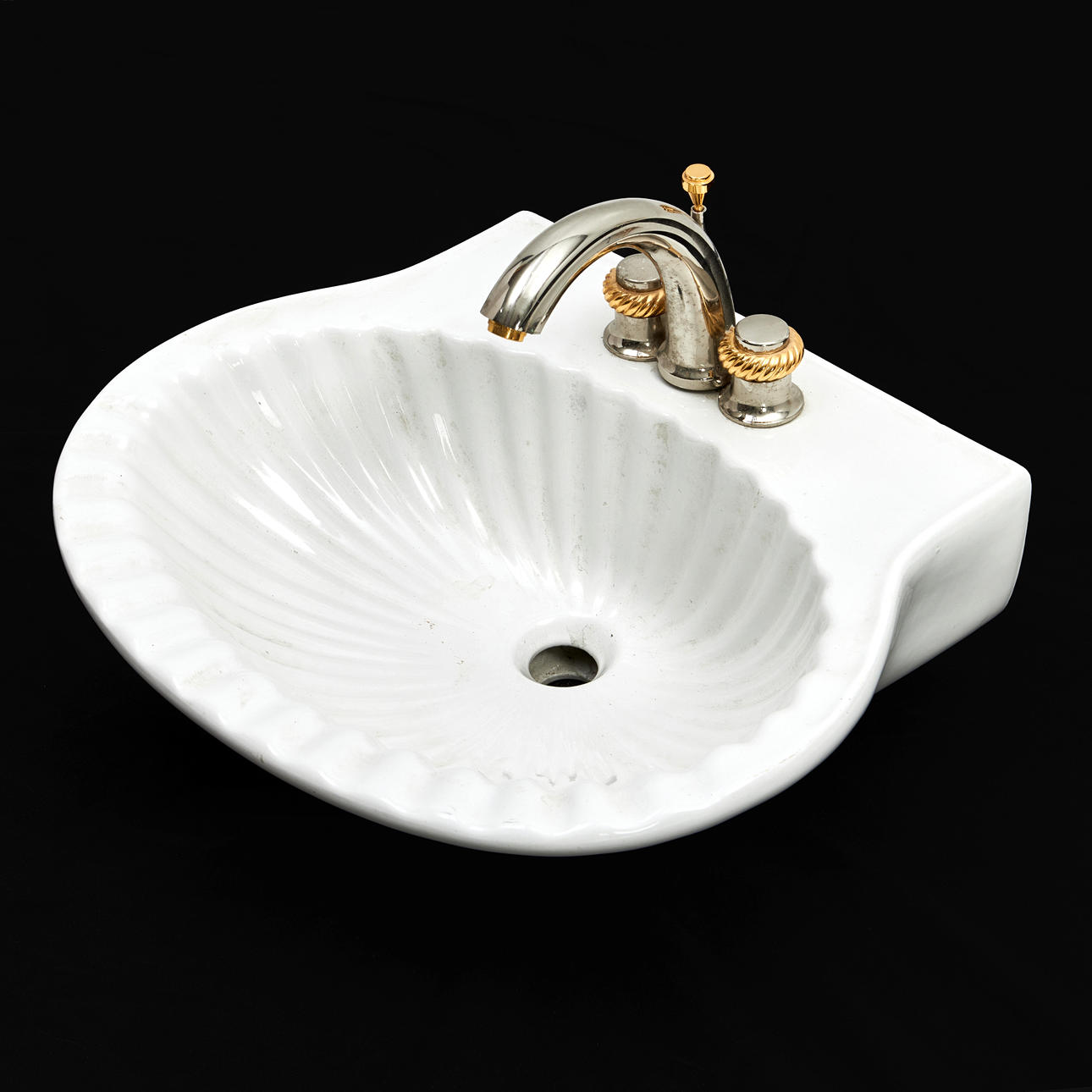 HANDFAT, porslin, snäckform.