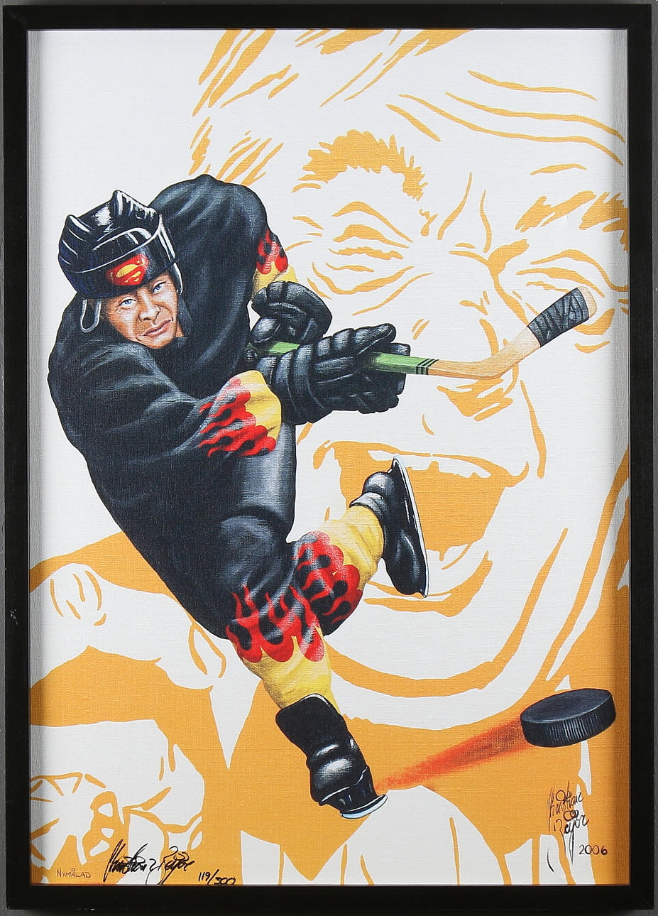 CHRISTIAN BEIJER. "Nymålad", grafiskt tryck, signerad. och numrerad 119/300.