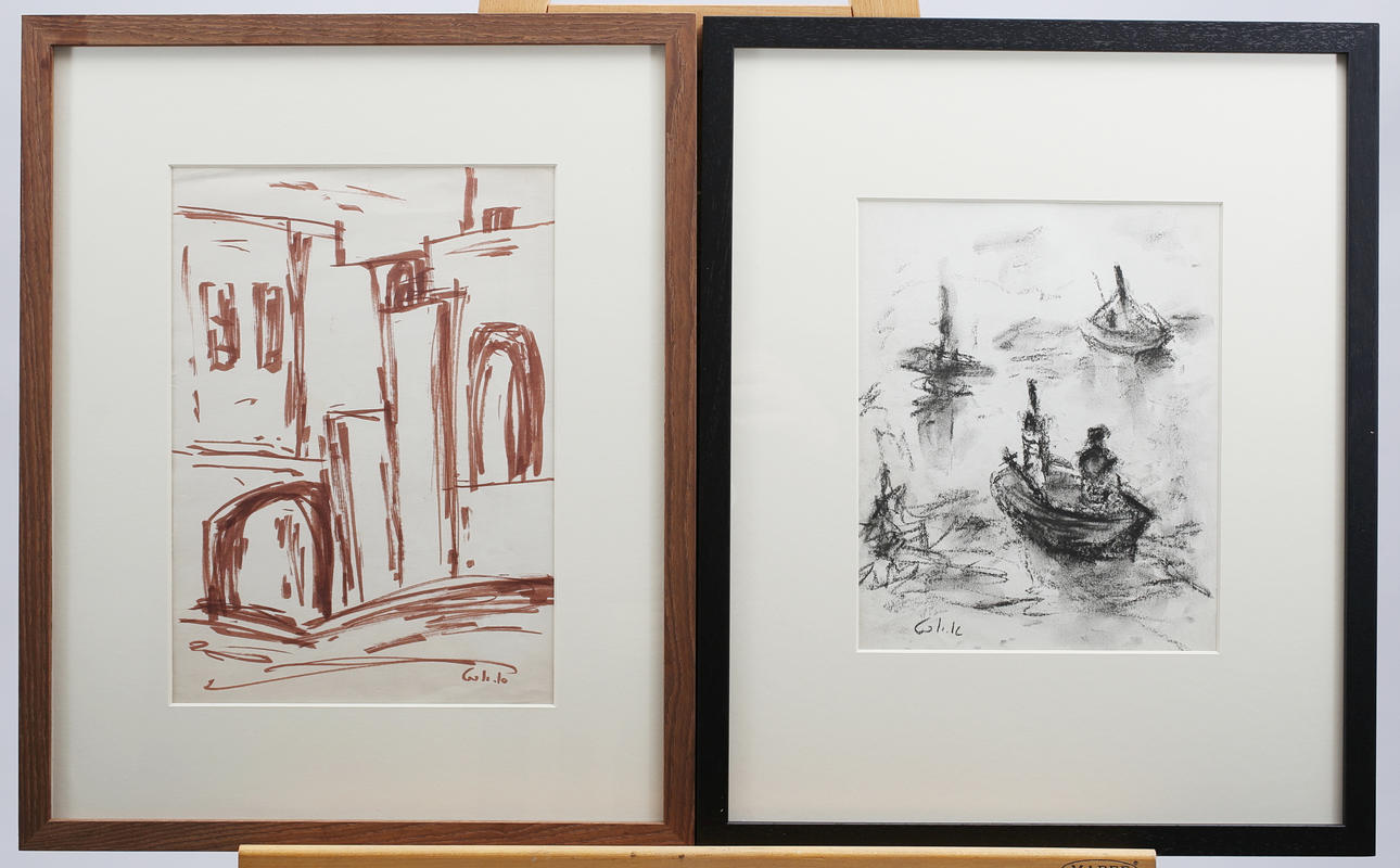 ESTHER YUCHT (GEB.1910 POLEN). blandat parti, tre grafik.