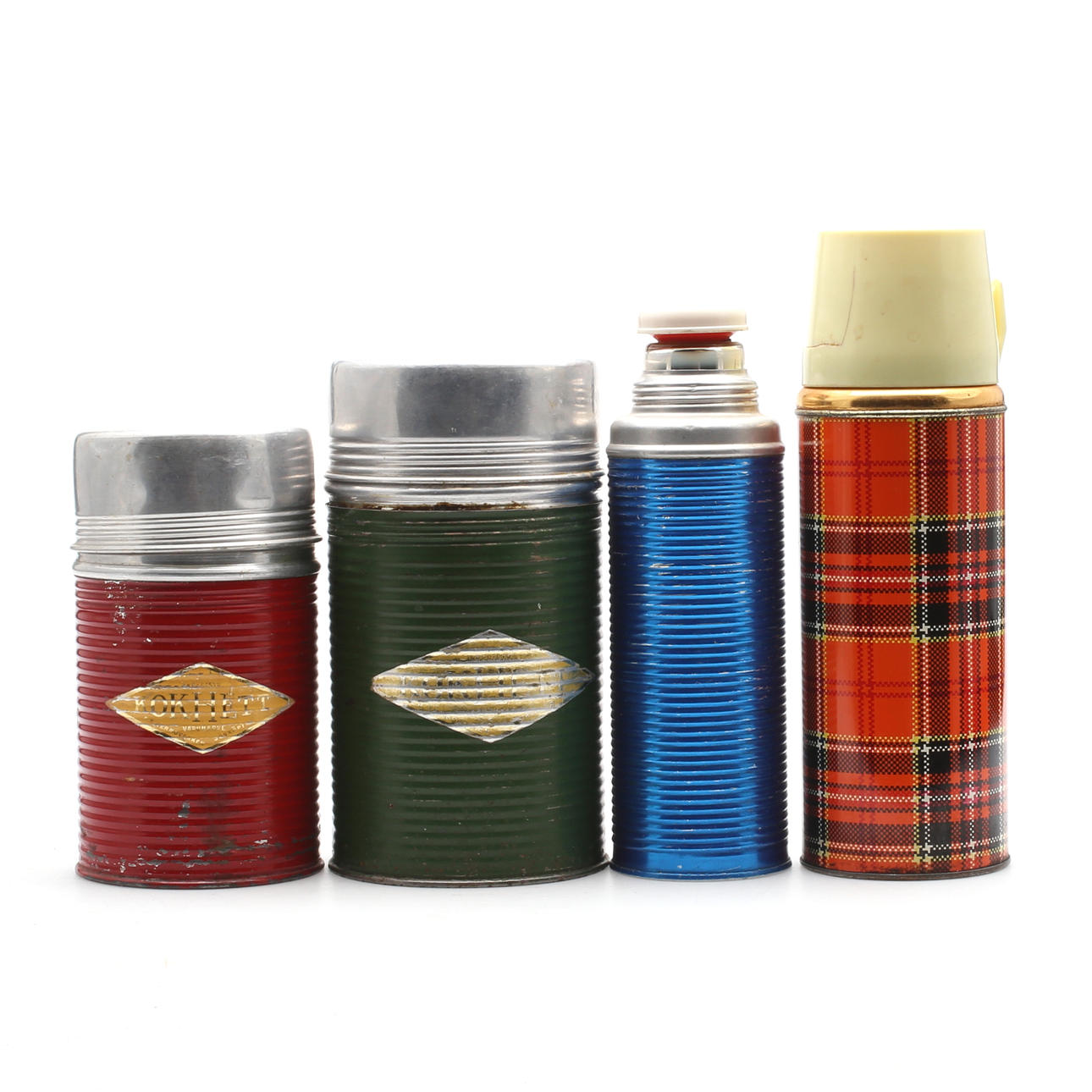 TERMOS, 4 uds., lata, 1900s.