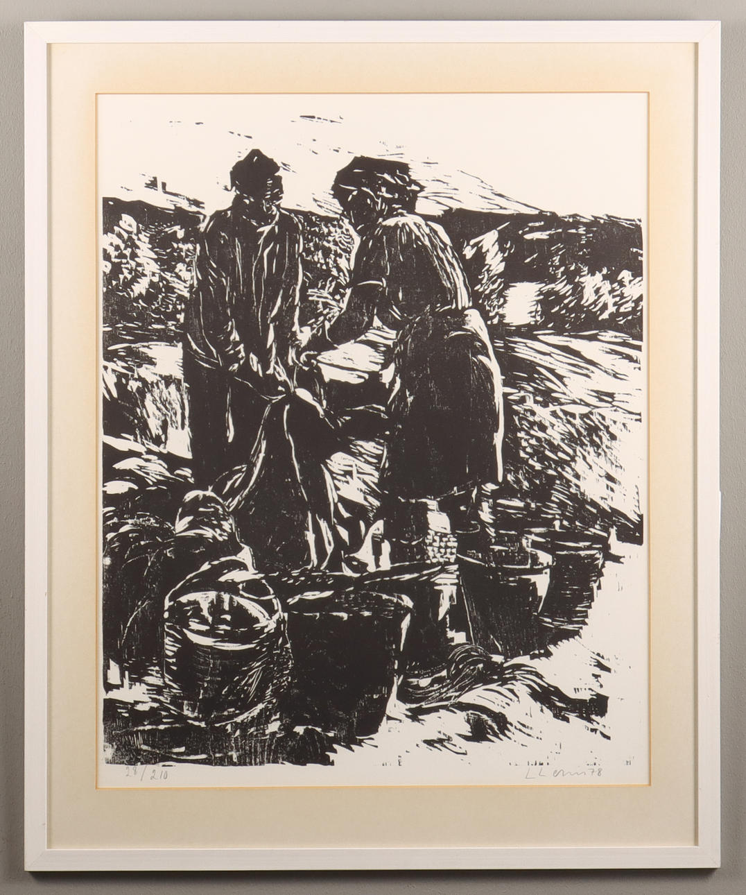 LARS LERIN. Litografi 28/210, signerad 78.