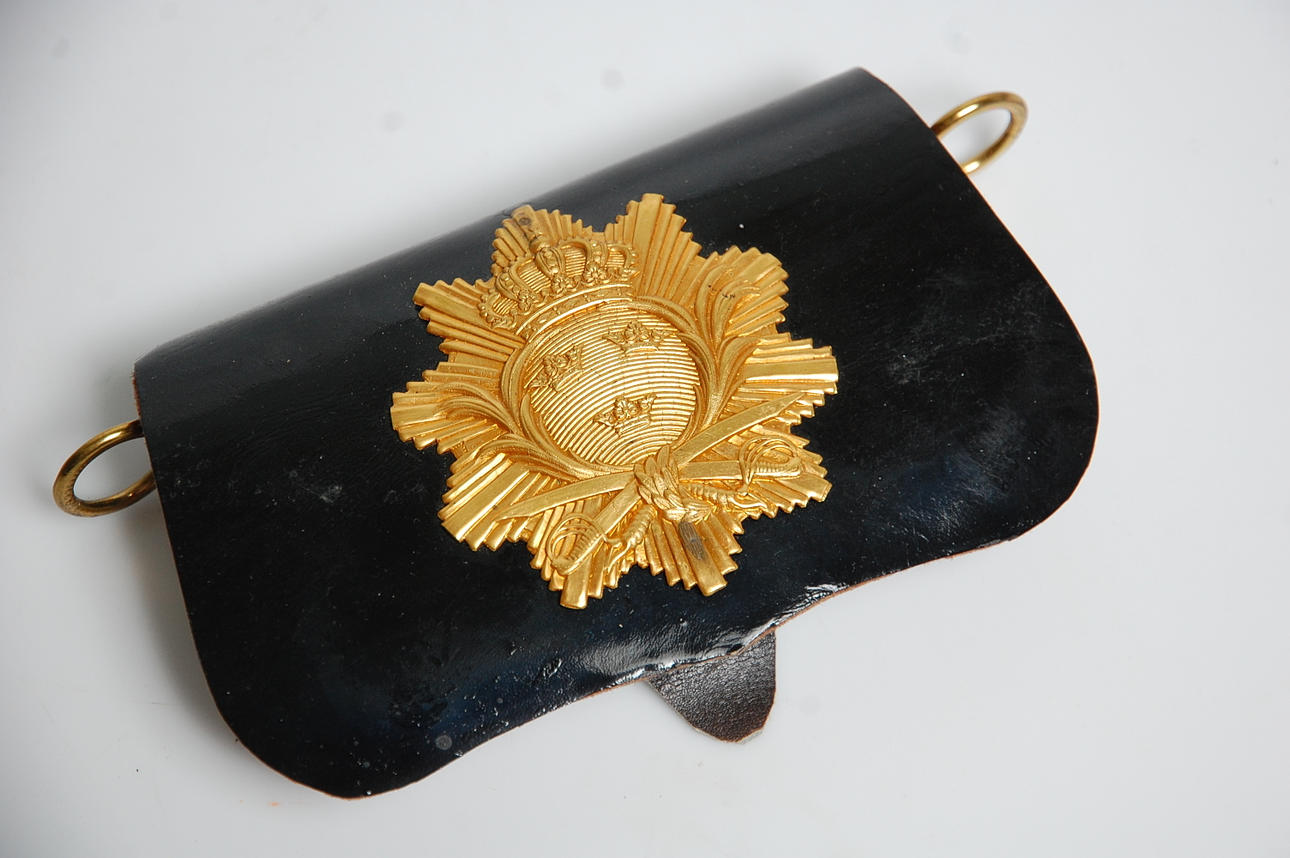 KARTUSCHLÅDA för officer vid kavalleriet 1893.