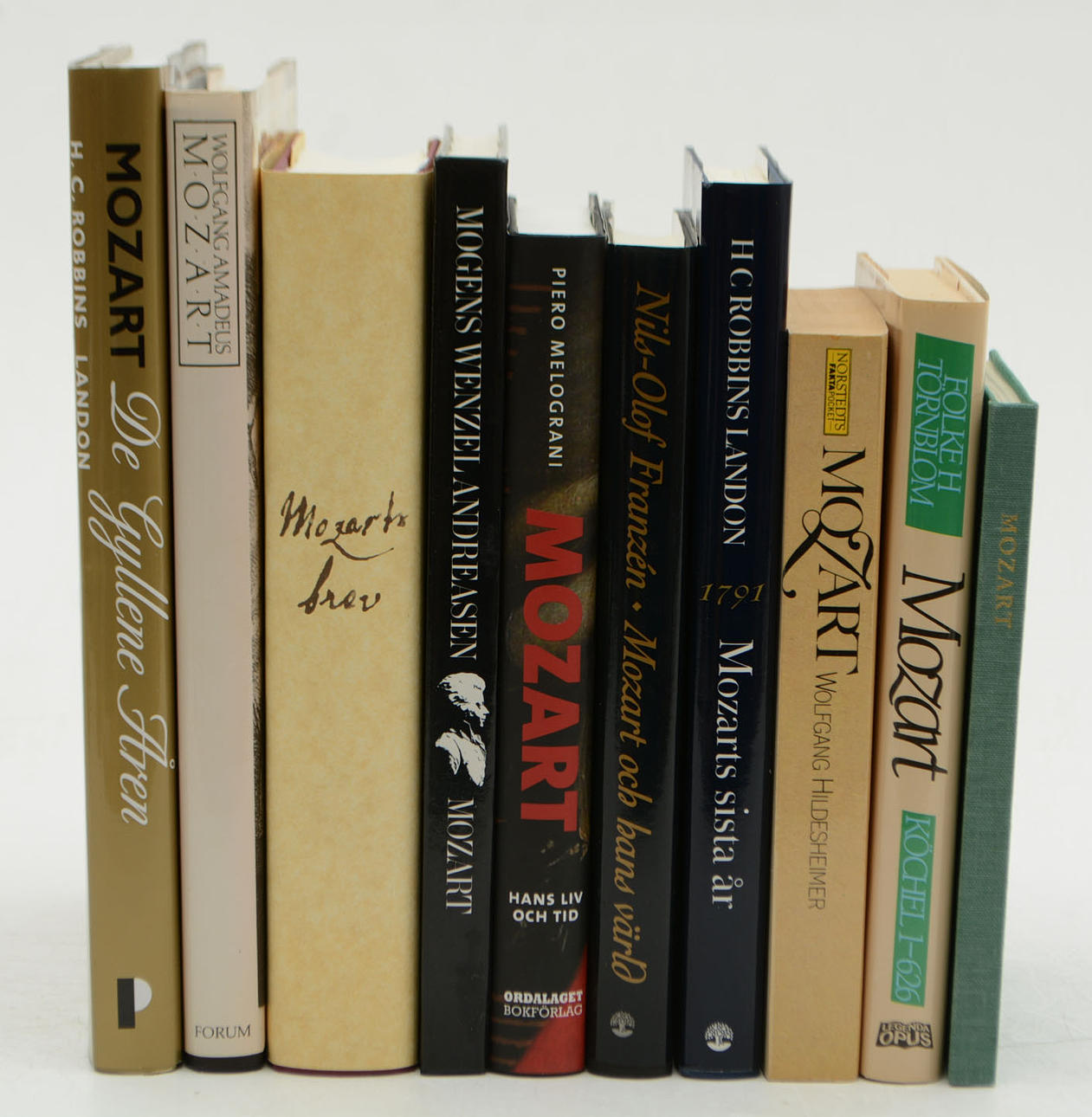 10 volymer om Mozart.