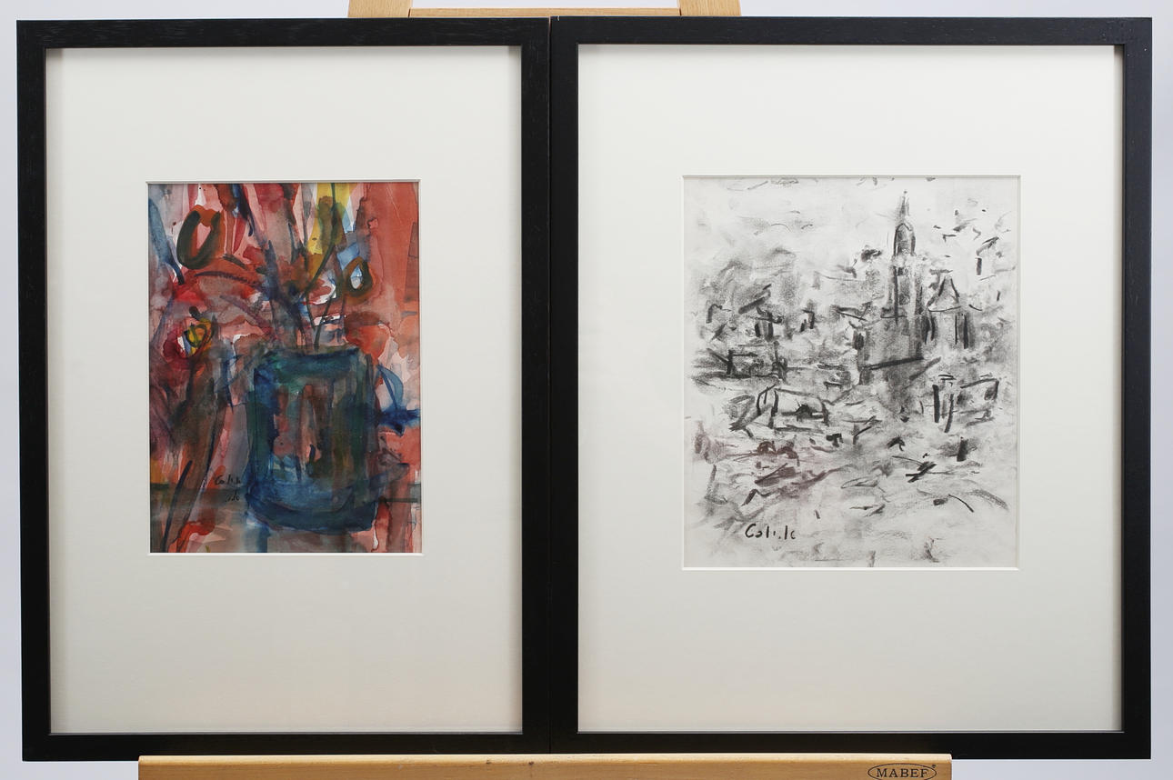 ESTHER YUCHT (GEB.1910 POLEN). blandat parti, tre grafik.