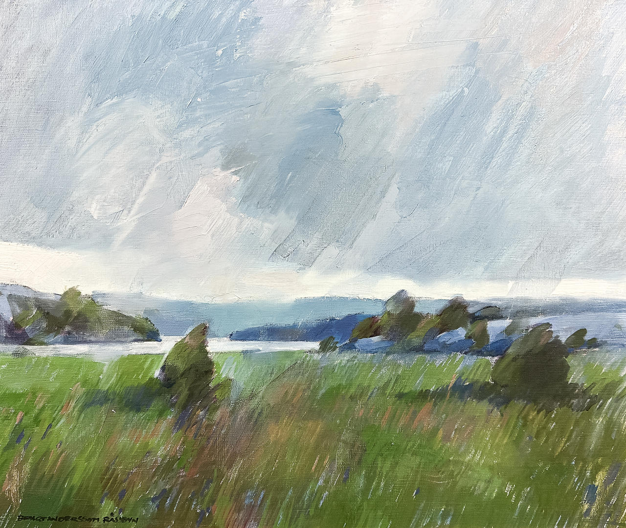BENGT ANDERSSON RÅSSBYN. MIXED MEDIA, “Before the Storm”, signed.