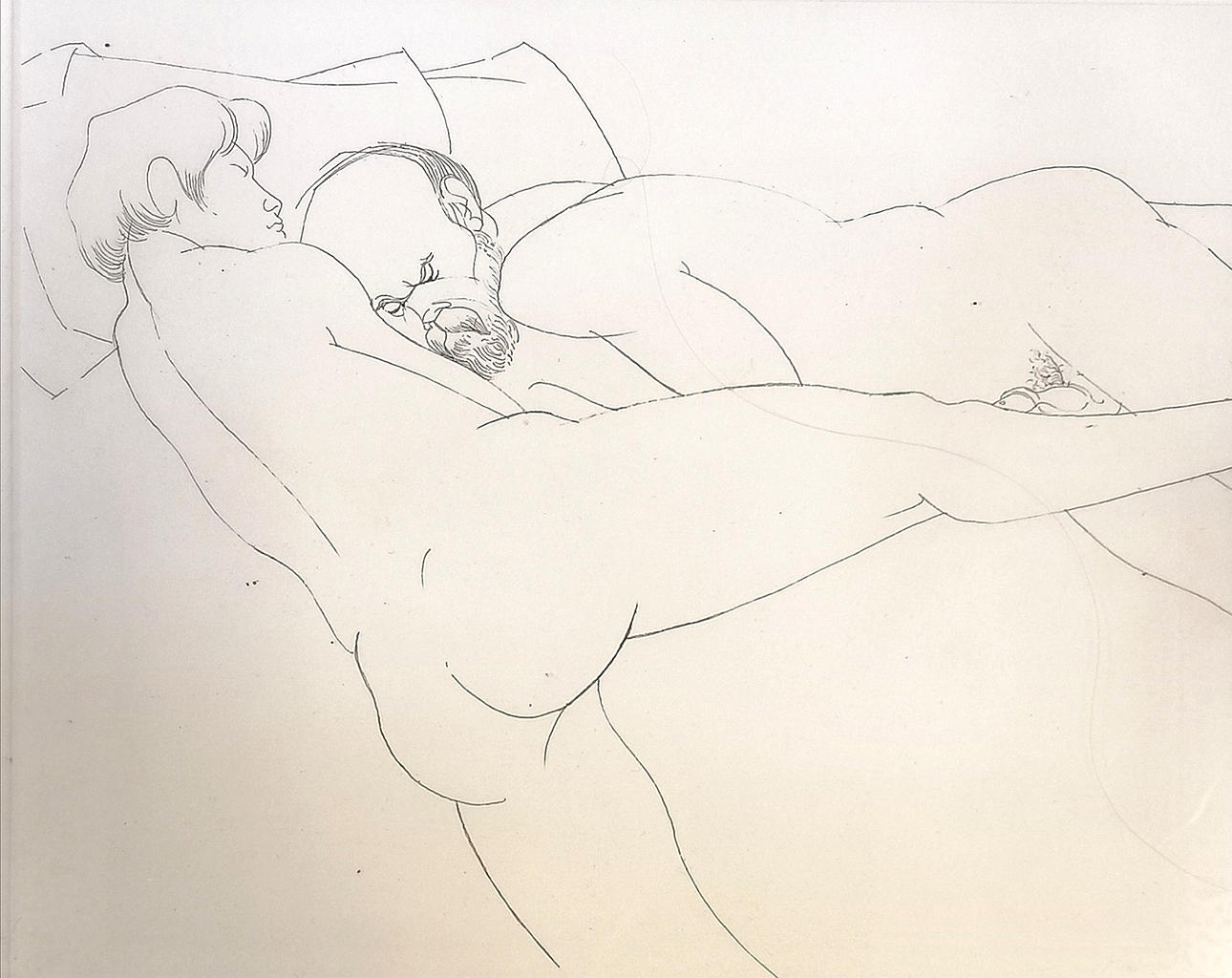 MICHAEL AYRTON ETSNING AV 2 MÄN.