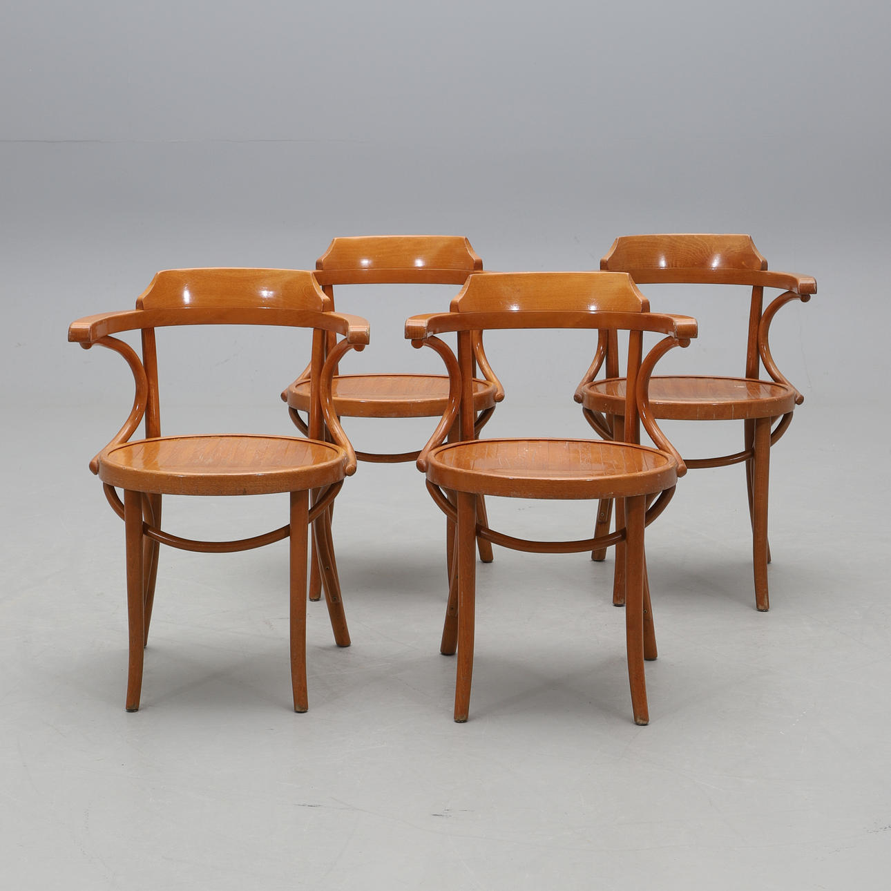 A set of four selection Norm armchairs, Holland, later part of the 20th century.