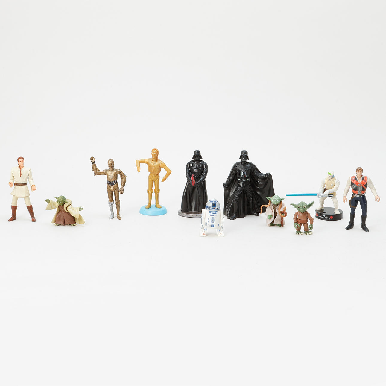 STAR WARS, 19 Figuren, Kunststoff.