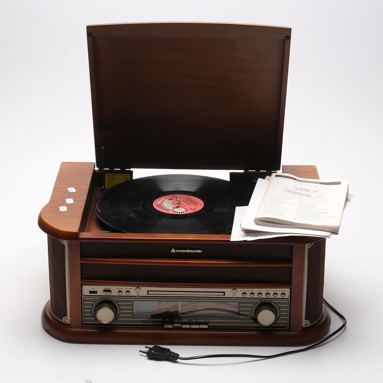 TURNTABLE WITH RADIO, Soundmaster.