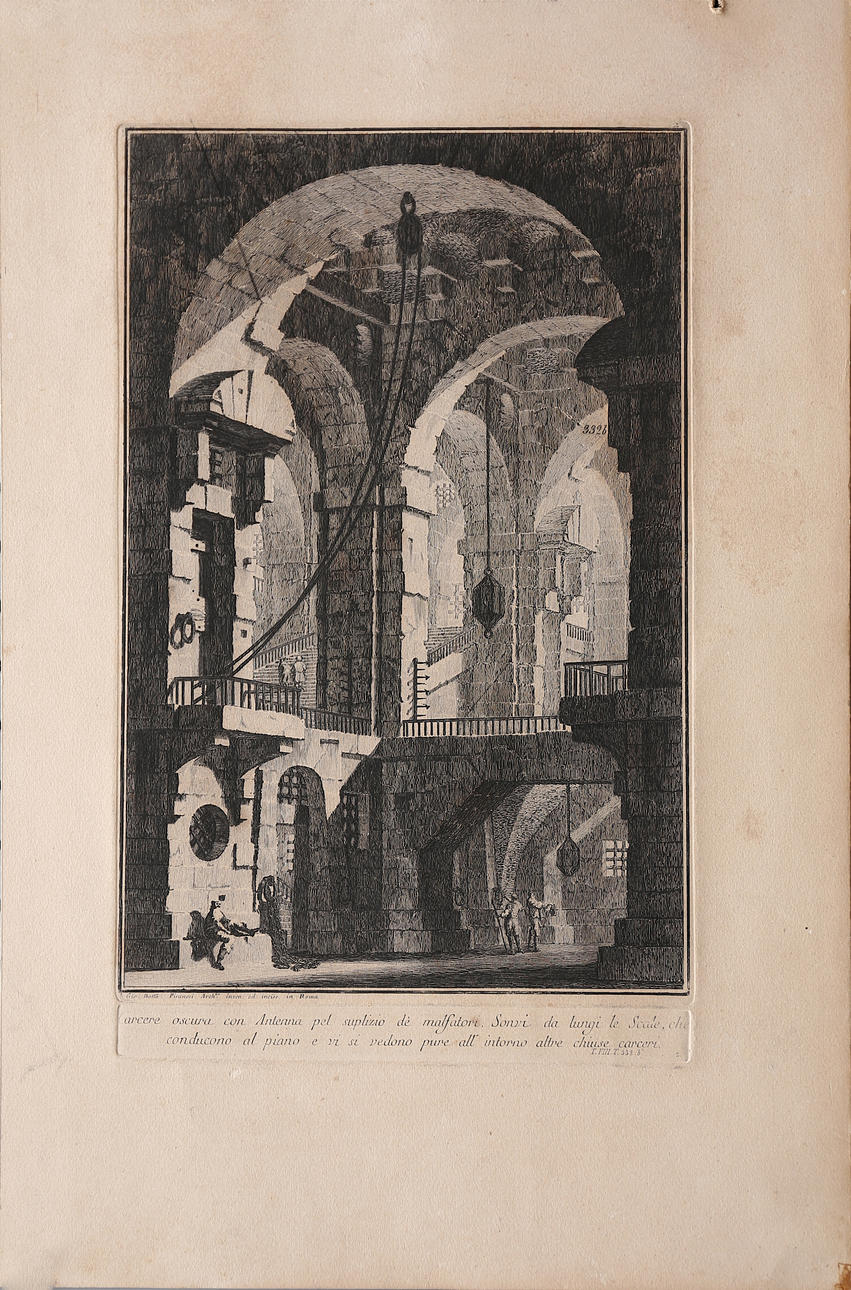 GIOVANNI BATTISTA PIRANESI. EFTER. 'Mørkt fængsel. '.