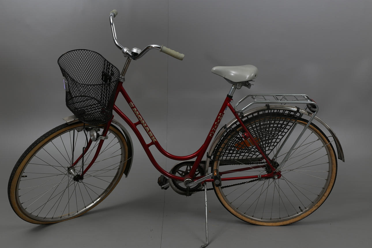 CYKEL, Monark Original, 21 tum, röd, 1900-talets andra hälft.