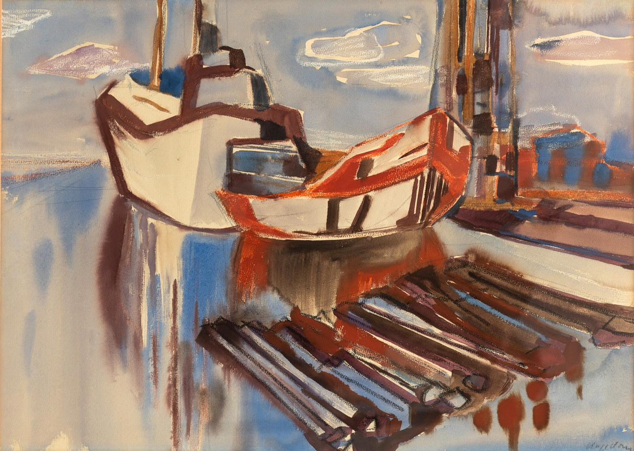 HANS HERMANN HAGEDORN (1913-1998). Boote.