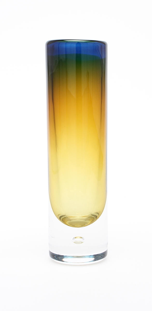 VAS samt SKULPTUR, glas, Vicke Lindstrand samt Göran Wärff, Kosta Atelje.