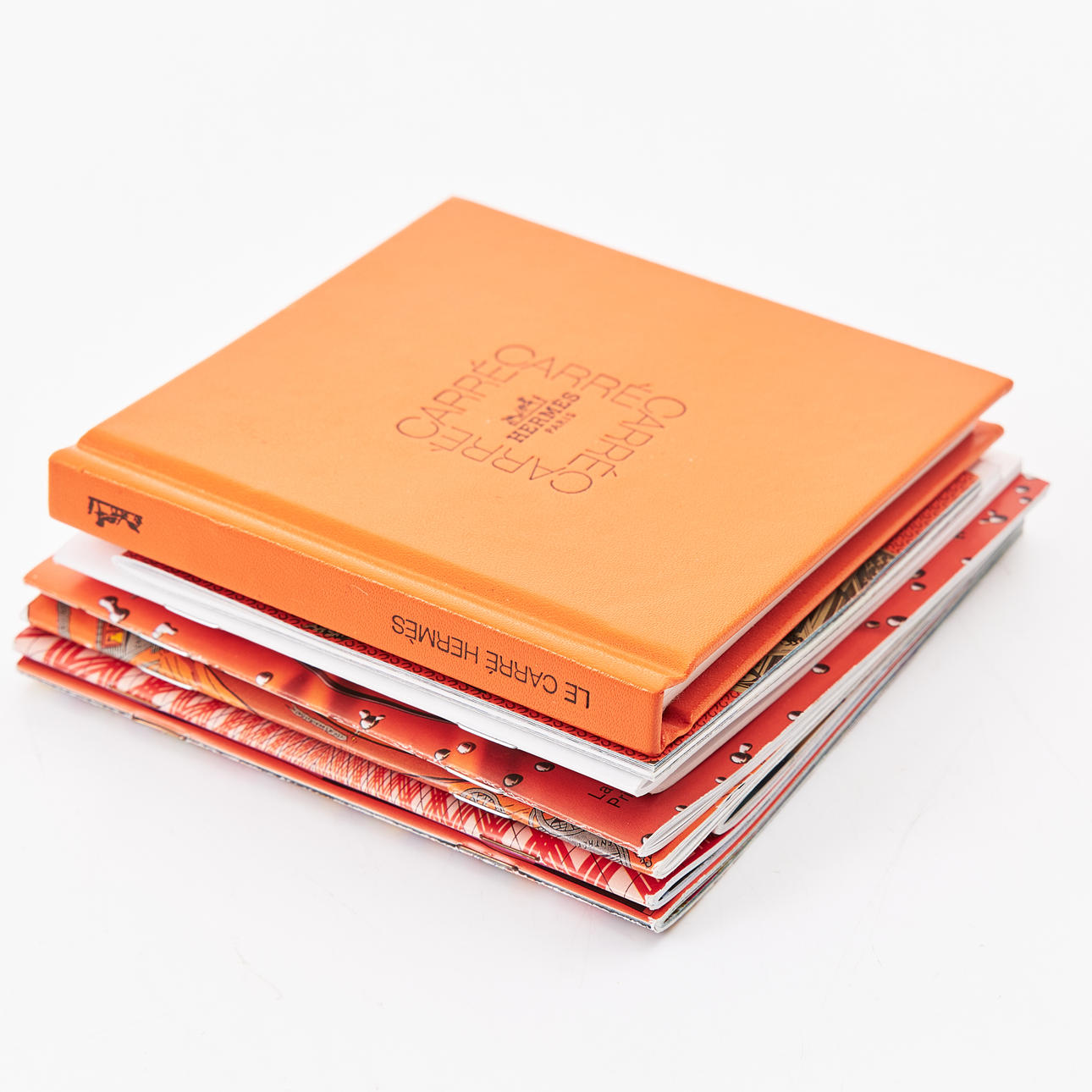 HERMÈS, catalogues, 9, 2005-10, and 1998.