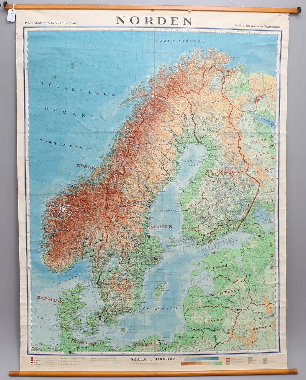 SKOLKARTA, "Norden" 1948.