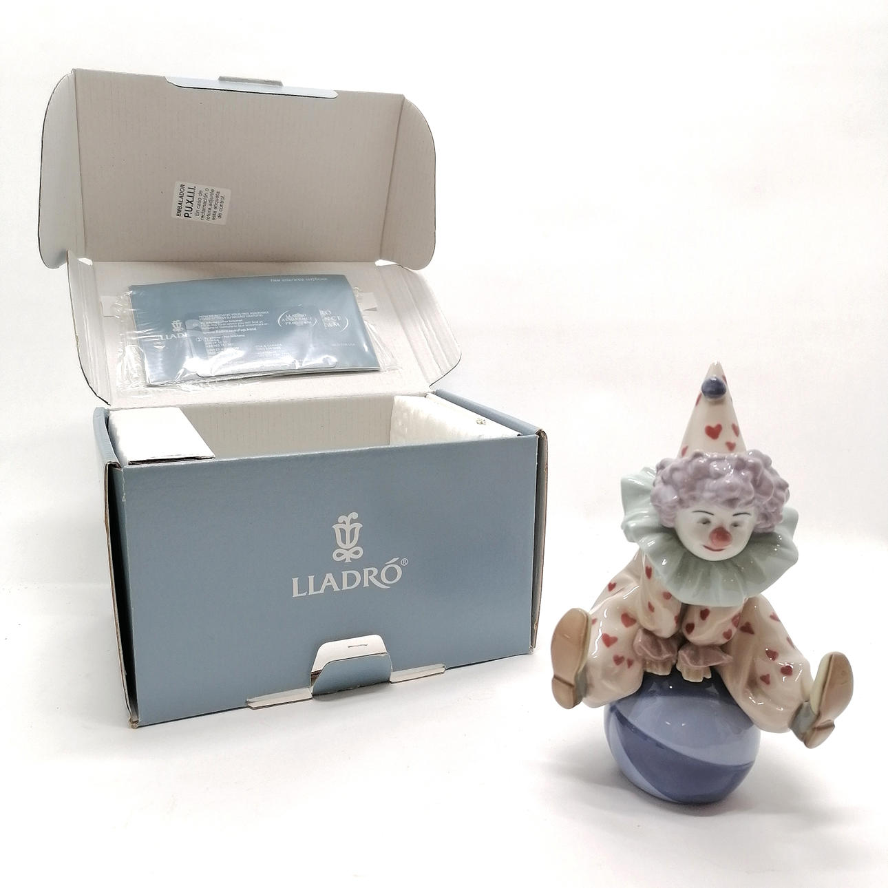 LLADRO CLOWNFIGUR #5813 MIT BALL.
