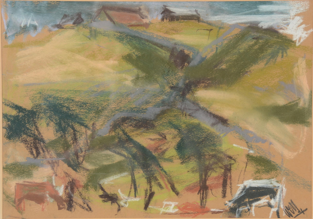 OVE WESSBOHN. Pastell.