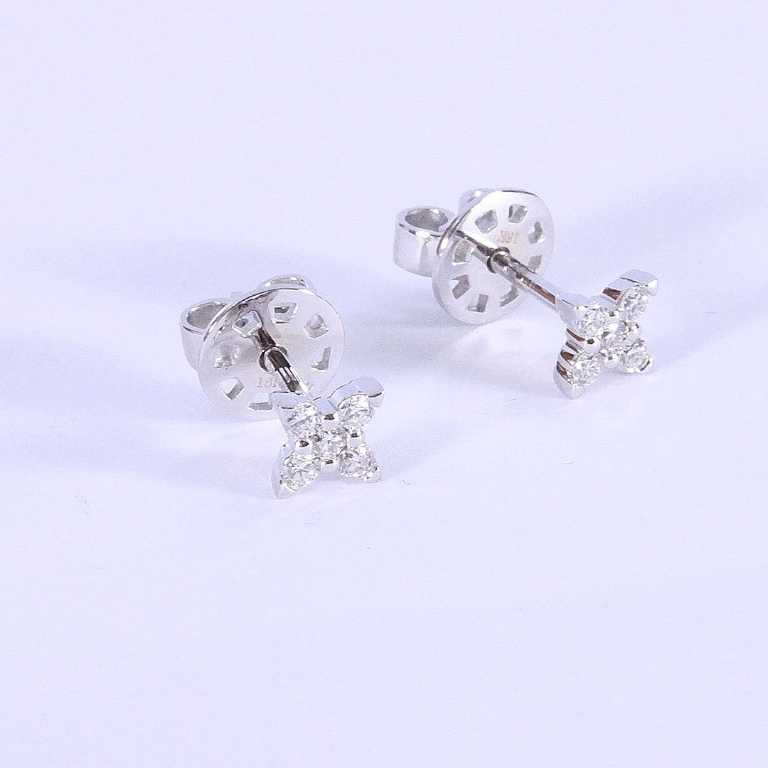 DIAMANTÖRHÄNGEN, 0,18ct, vitguld 18K.