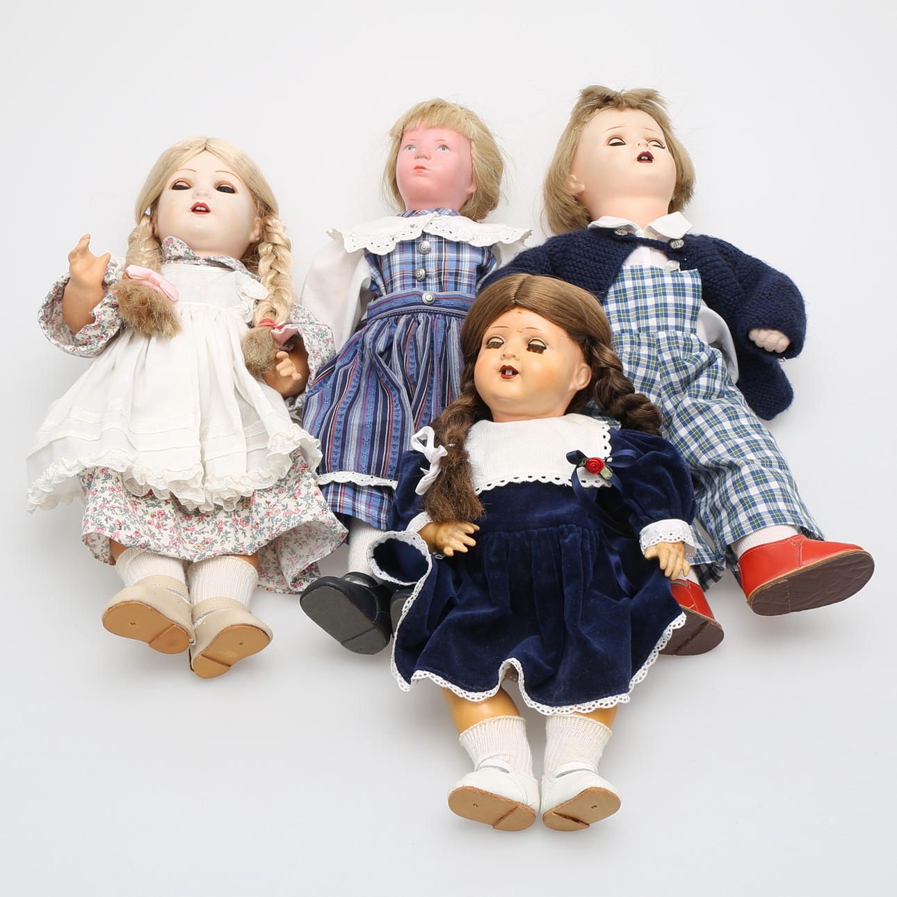DOCKOR, 4 st, varav 3 st Kammer & Reinhardt Dolls, 1886-1932, Tyskland.