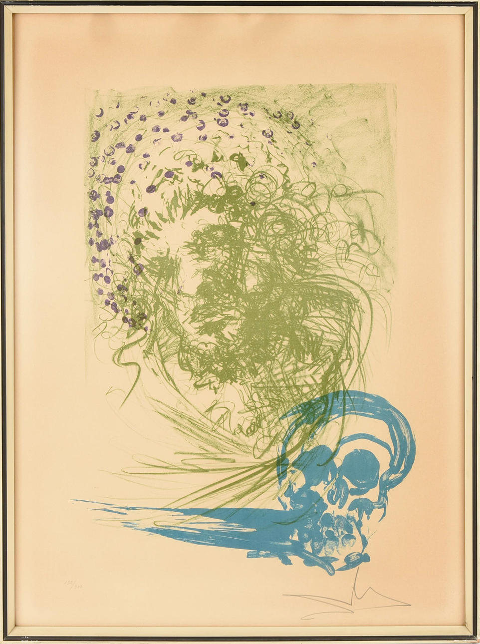 SALVADOR DALI. Titel ”Okänd”, färgetsning, num. 132/300.