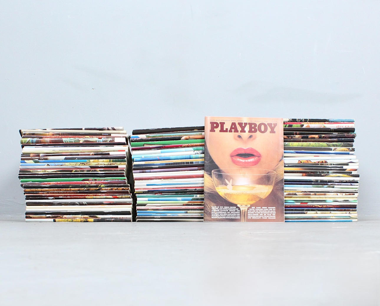 Sammlung Playboy-Hefte mit Poster, 1970er / 80Jahre.