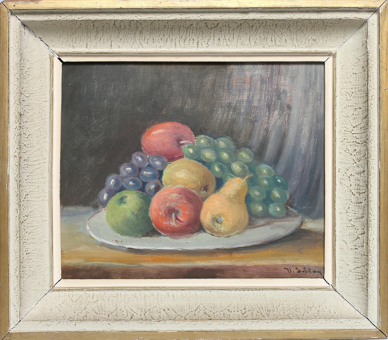 UUNO SOLDAN. Stilleben, olja på pannå, signerad.