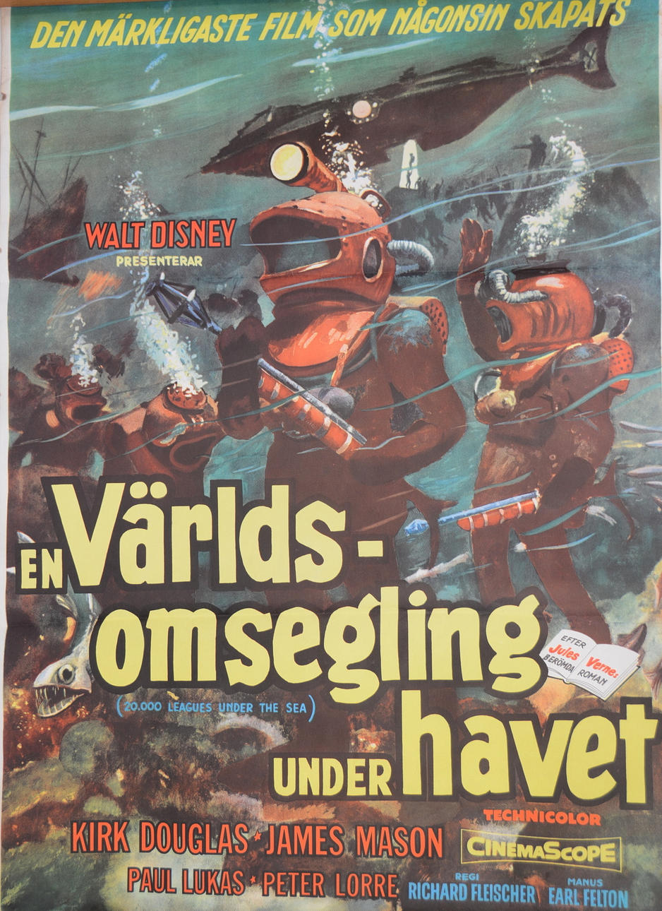 FILMAFFISCH, En världsomsegling under havet, 1965.