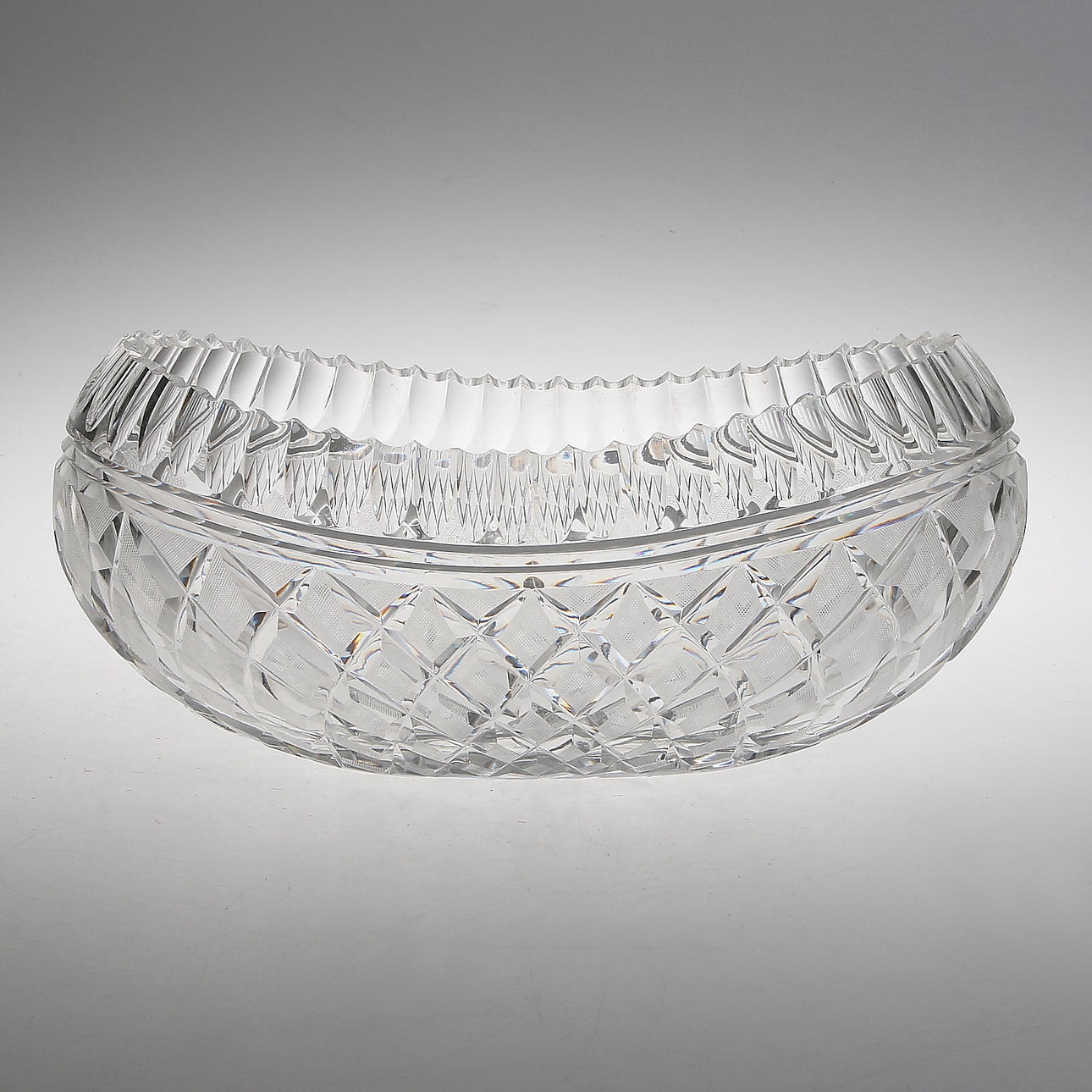 JARDINIERE, kristall, sannolikt Orrefors, 18/1900-tal.