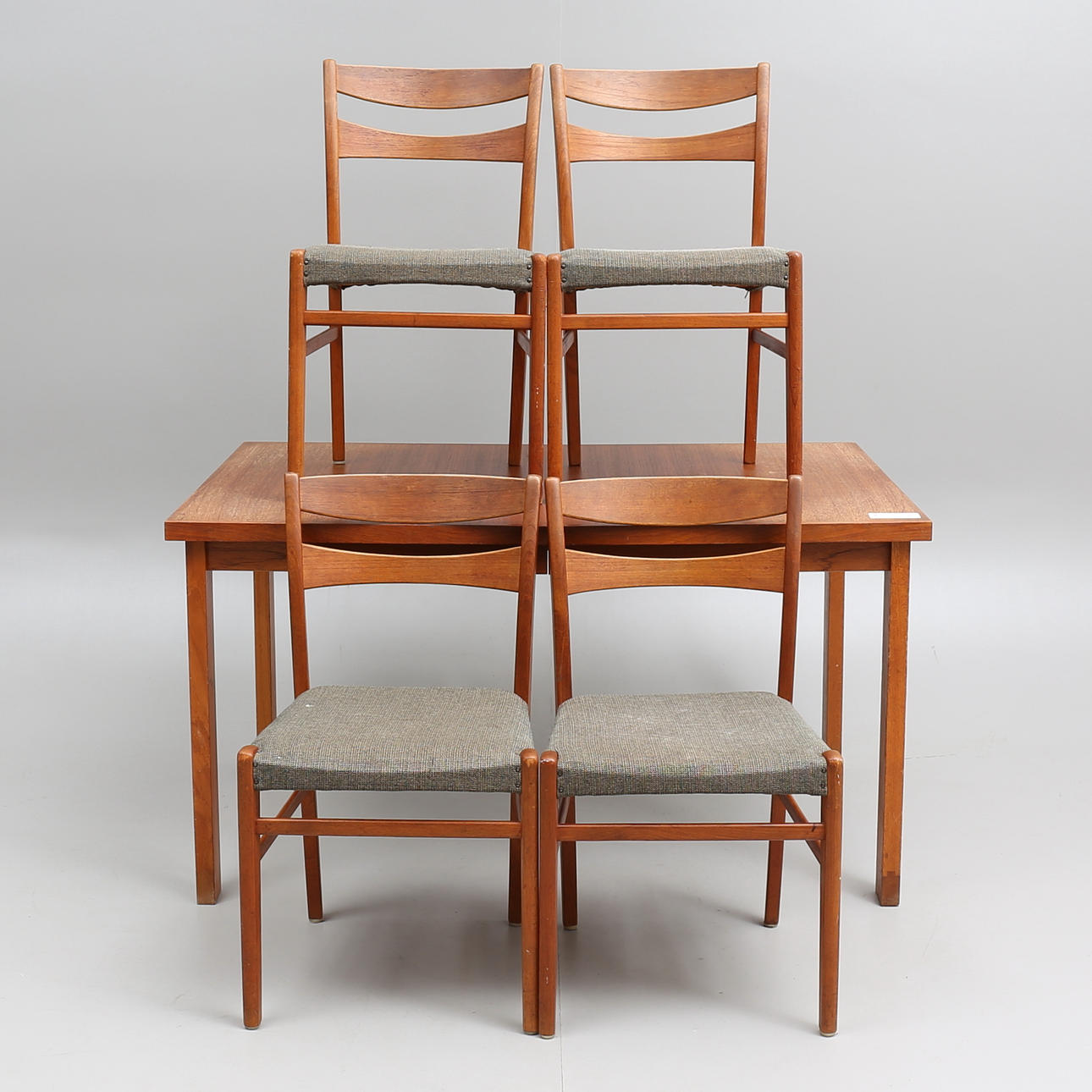 MATSALSMÖBEL, 5 delar, 1950/60-tal.