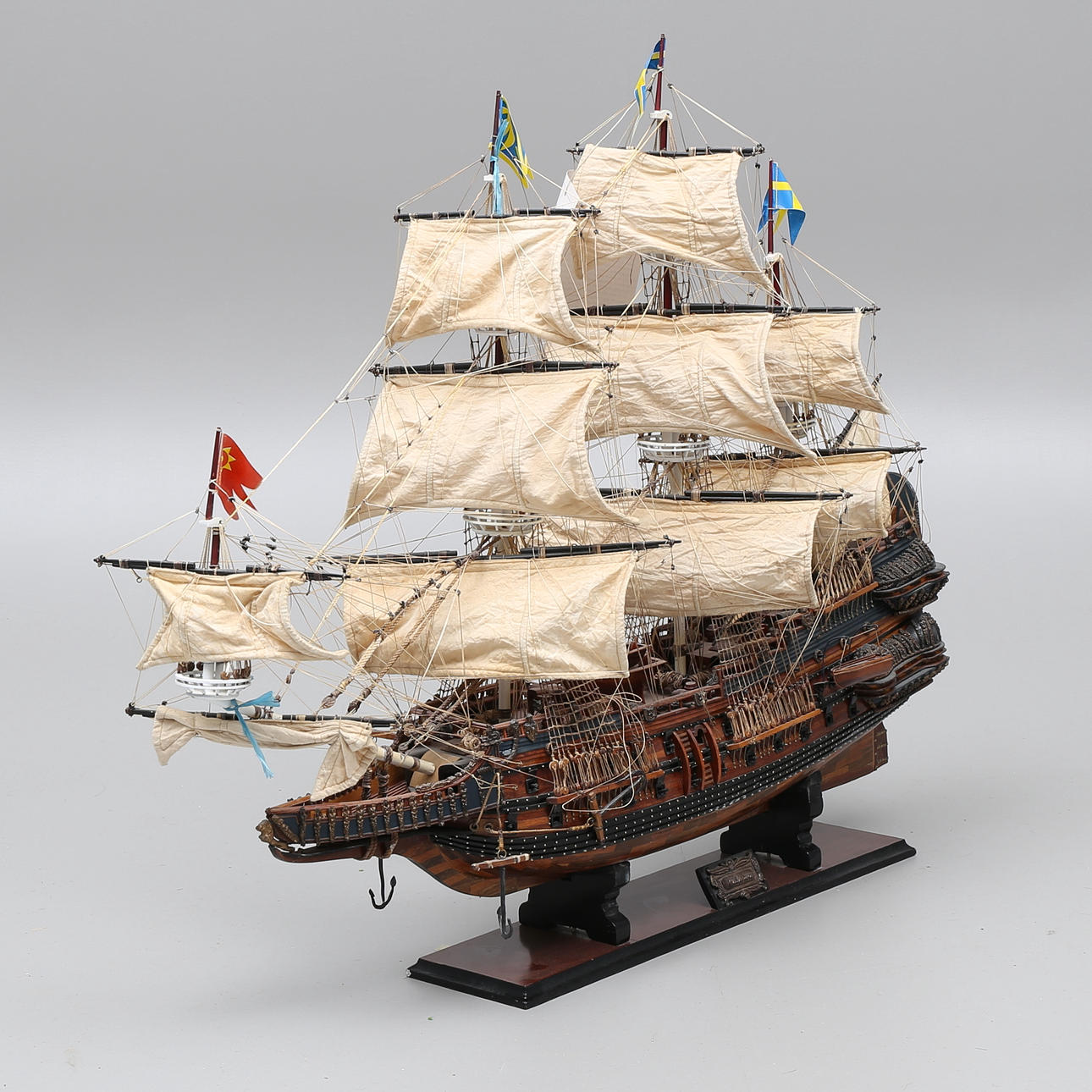 MODELLSKEPP, trä, "Vasa", 1900-tal.