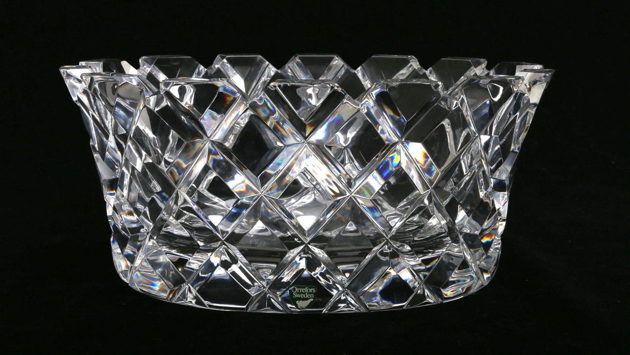 GLASSKÅL, "Sofiero", Gunnar Cyrén för Orrefors, 1900-talets andra hälft.