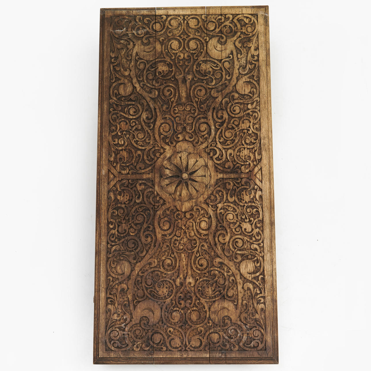 TABLETOP, Asia, cut decor, oak.