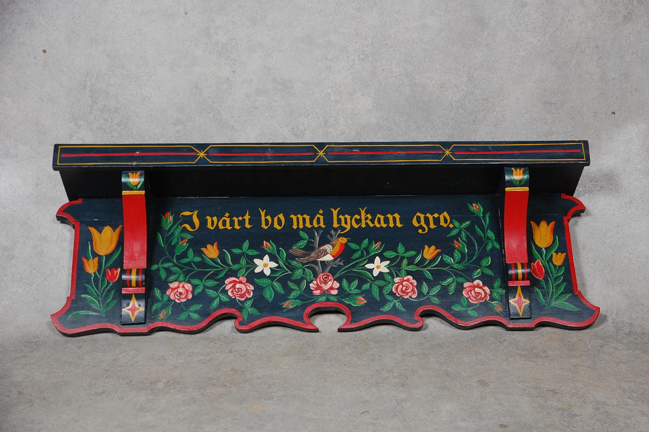 DÖRRÖVERSTYCKE, allmogemålad 1900-tal.