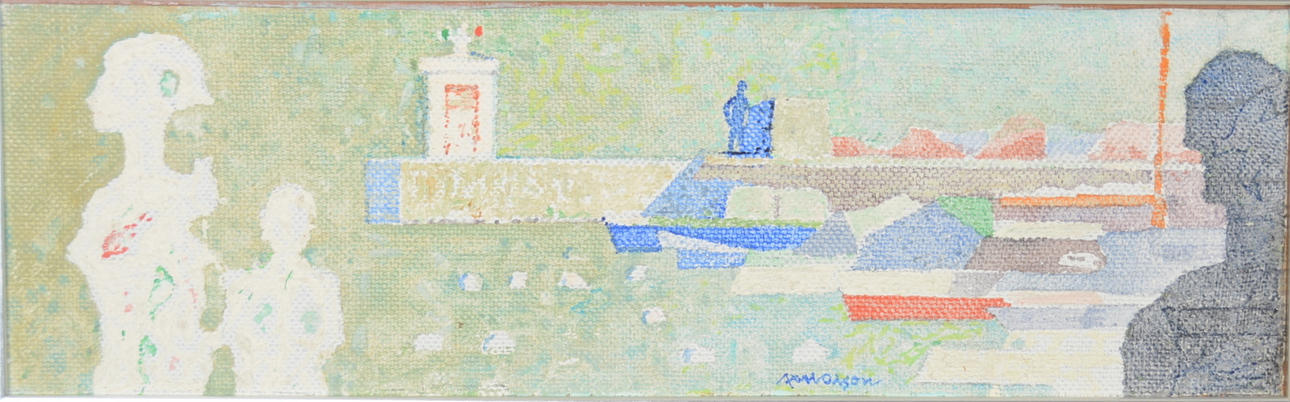 AXEL OLSON. Olja på pannå.