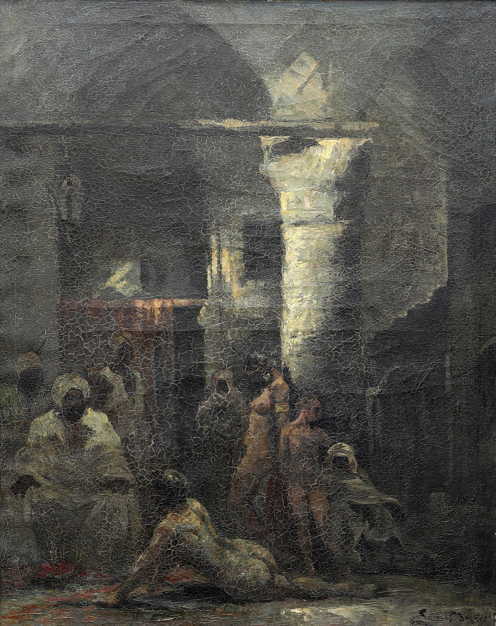ÉMILE BAES. Harem.